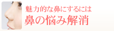 魅力的な鼻にするには 鼻の悩み解消